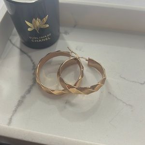 MILOR ITALY BRONZE HOOP EARRINGS